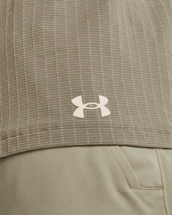 เสื้อแขนสั้น UA Seamless Lux สำหรับผู้ชาย in Brown image number 3